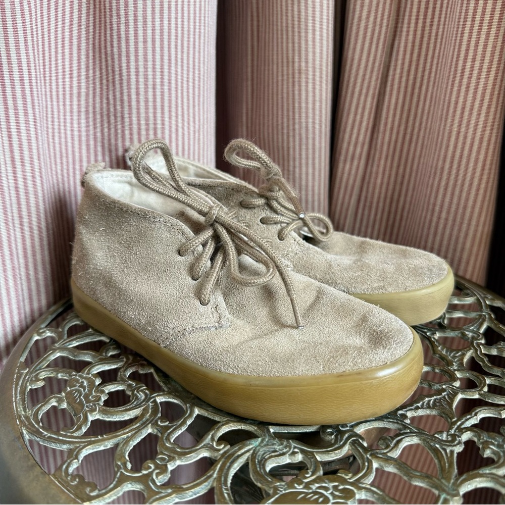 Gap Tan Suede Leather Kids Lace Up Boots Sneakers